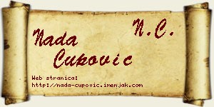 Nada Čupović vizit kartica